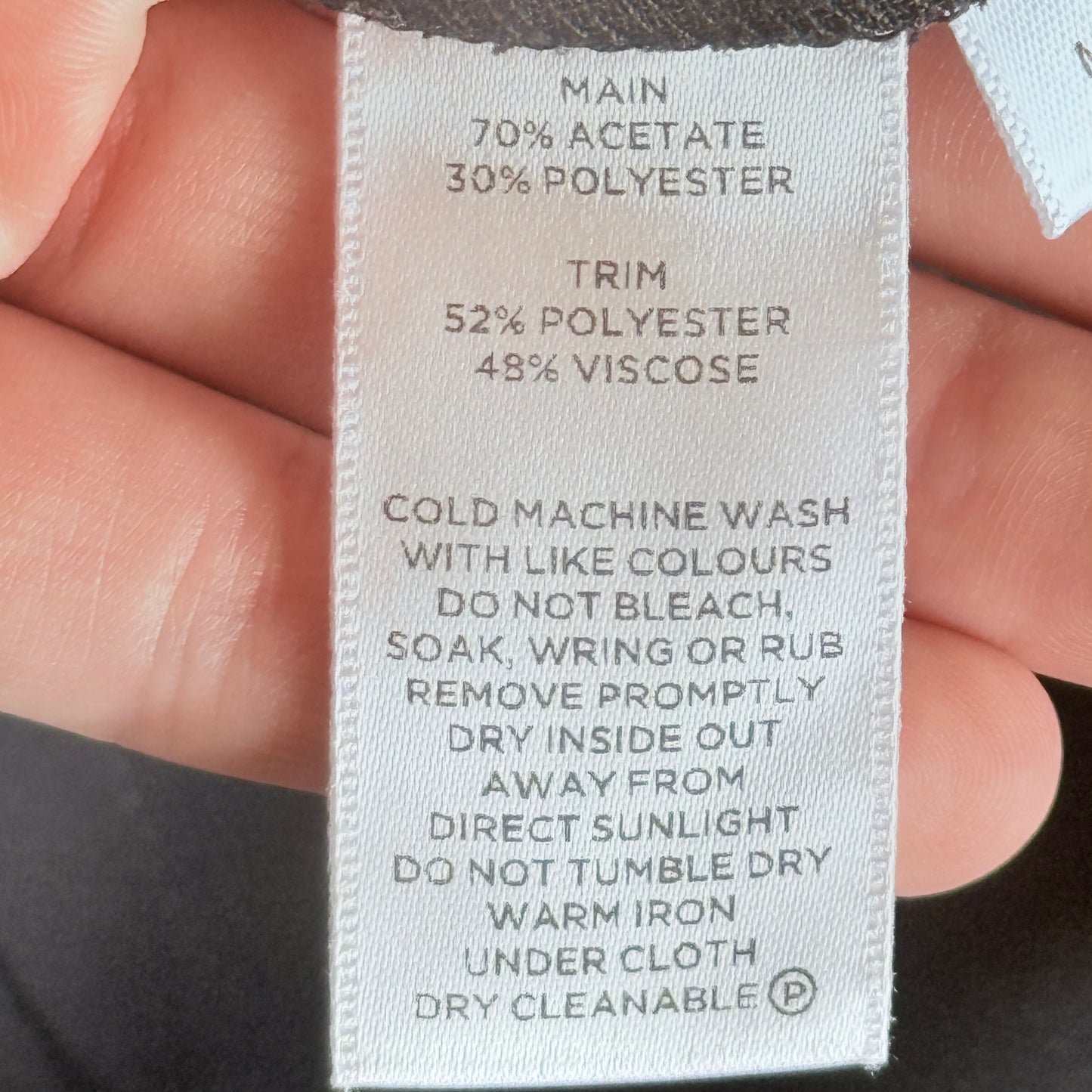 Brand Unknown Size U/Arm 44.5cm Sleeveless Black Dress