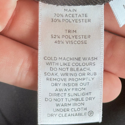 Brand Unknown Size U/Arm 44.5cm Sleeveless Black Dress