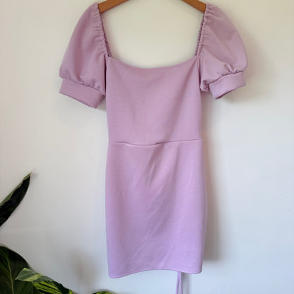 Unknown Brand Size U/Arm to U/Arm 36cm Puff Sleeve Bodycon Dress