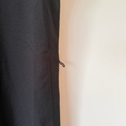 Mirrou Size 12 Black Sleeveless Button-Up Shirt Dress