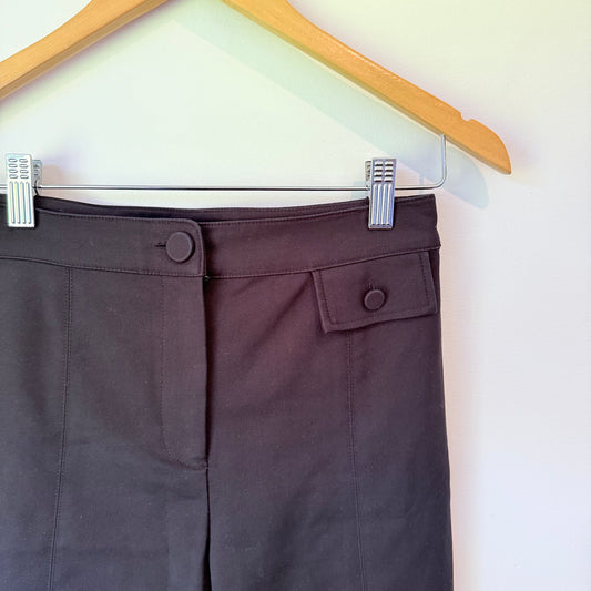 Forever New Size 2 Black High-Waisted Tailored Trousers