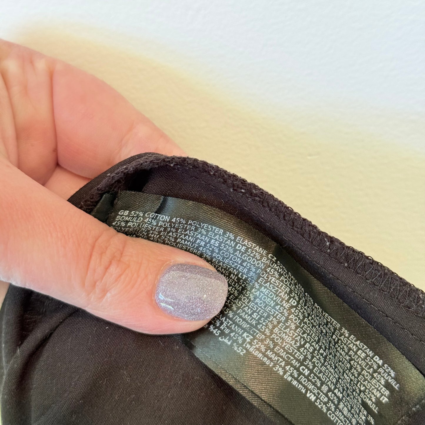 Forever New Size 2 Black High-Waisted Tailored Trousers