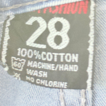 Jeans Skinny Size 28 Light Wash Straight-Fit Denim Jeans