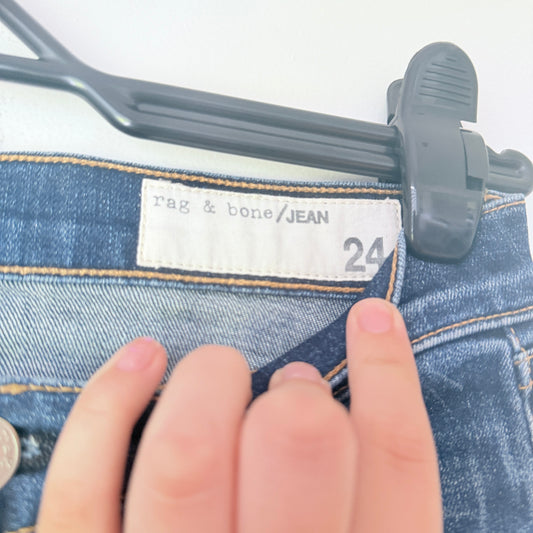 Rag & Bone Size 24 Skinny Blue Jeans