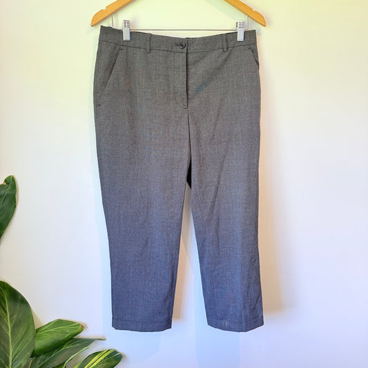 H&M Size 8 Grey Plaid Dress Pants