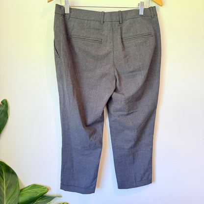 H&M Size 8 Grey Plaid Dress Pants