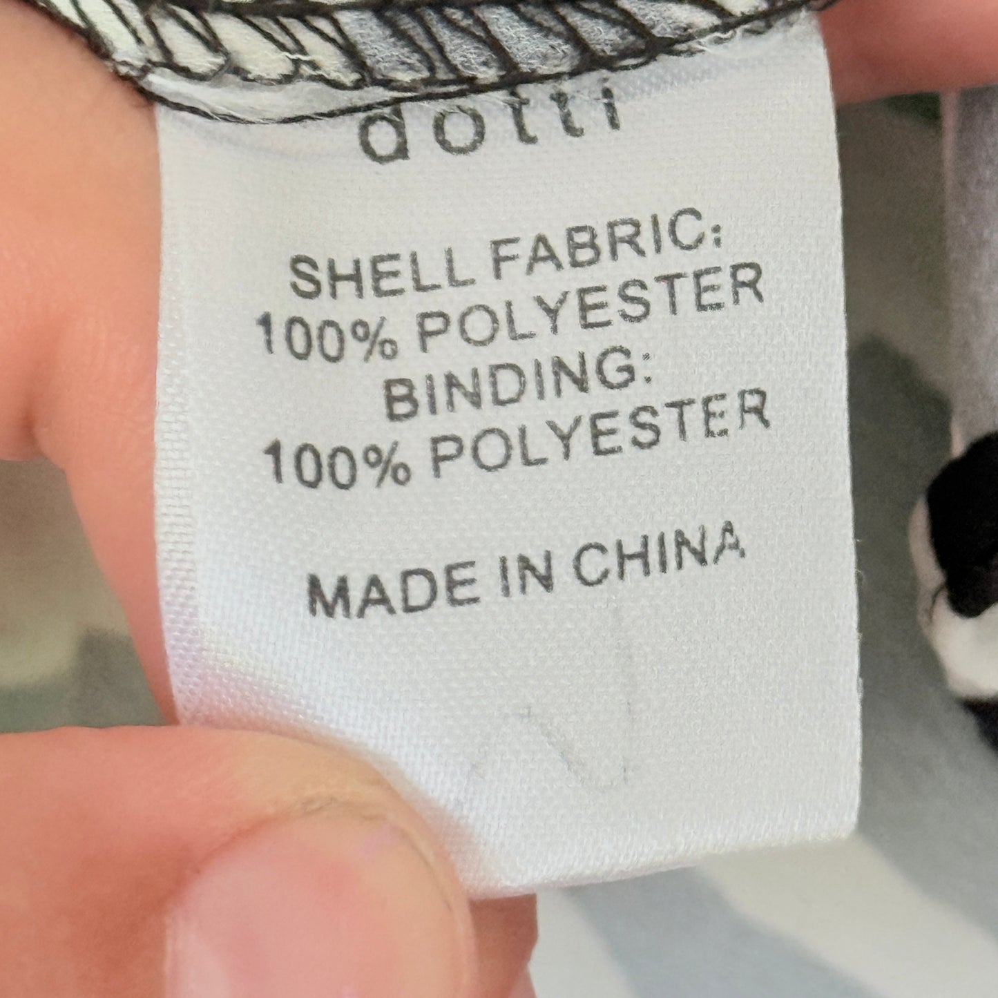 Dotti Size 12 Women's Top Black White Yellow Abstract Pattern