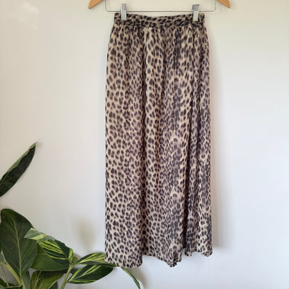Glassons Leopard Print Maxi Skirt - Size 6