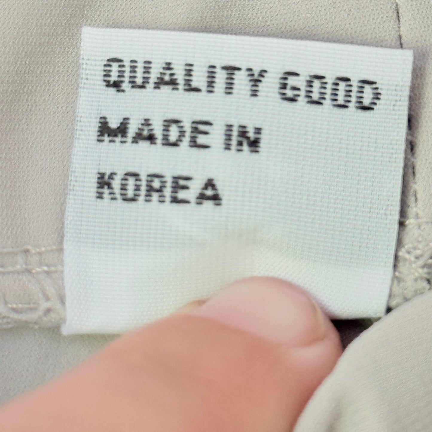 77 Beige Crepe Knit Pull-On Pants - 70cm Waist