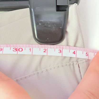 77 Beige Crepe Knit Pull-On Pants - 70cm Waist