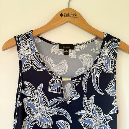 Espresso Size M Floral Sleeveless Dress