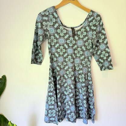 Factorie Size S Blue & White Floral Patterned Dress