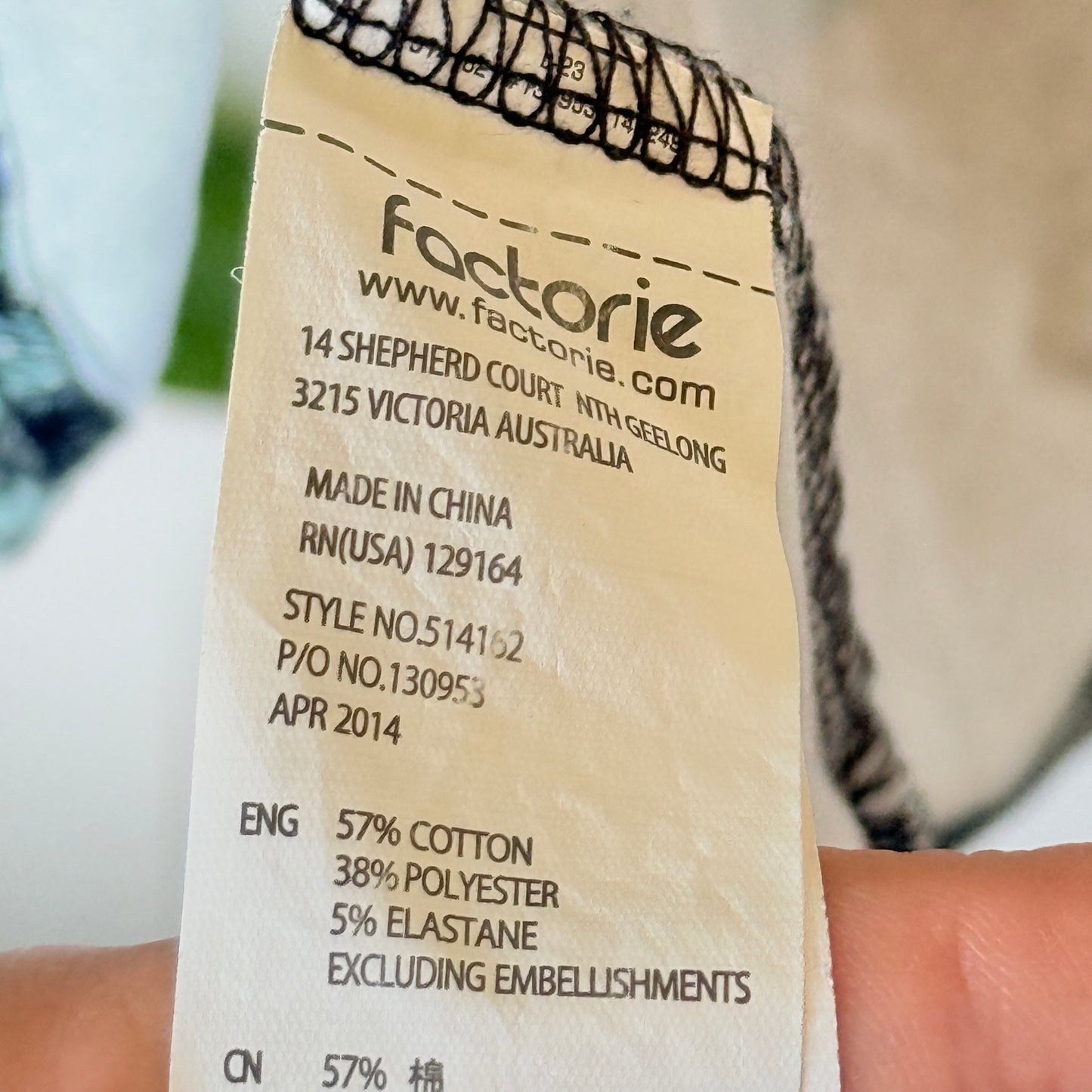 Factorie Size S Blue & White Floral Patterned Dress