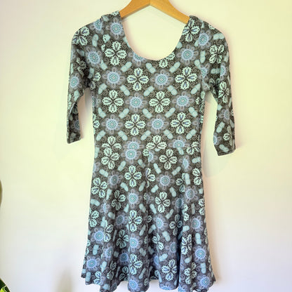 Factorie Size S Blue & White Floral Patterned Dress