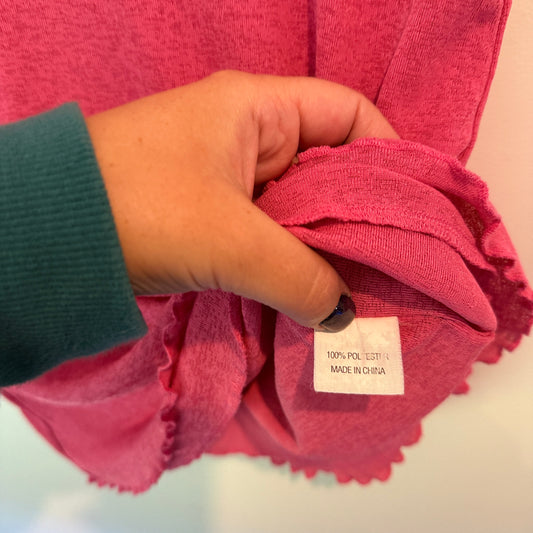 Brand Unknown Size U/Arm to U/Arm 46cm Scoop Neck Short-Sleeve Shirt