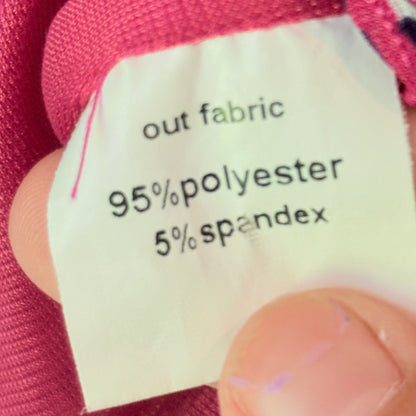 Charlo Size 12 Pink & Black Striped Mini Skirt