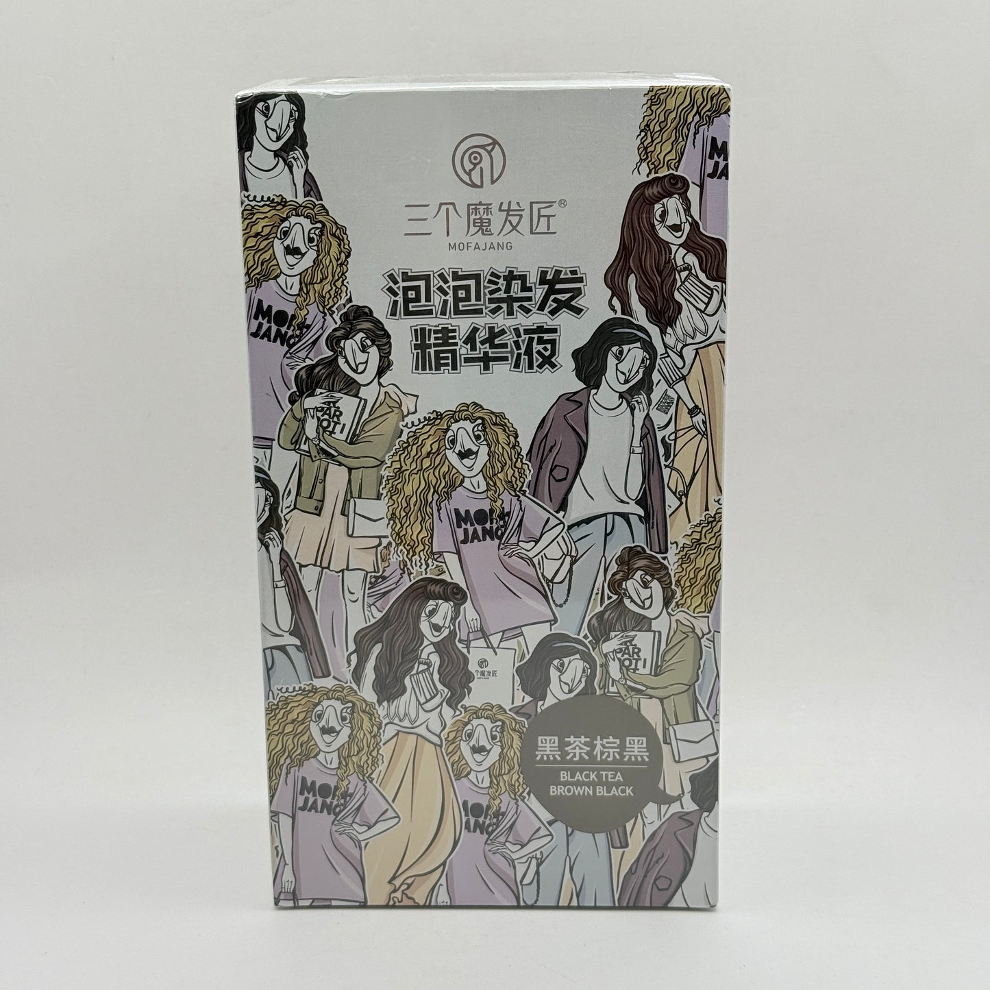 Mofajang Black Tea Brown Black Foam Hair Dye