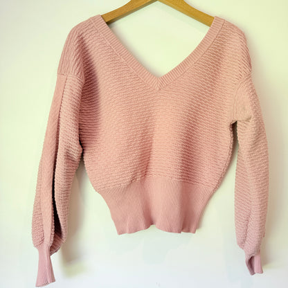 Forever New Size XS Pink V-Neck Sweater