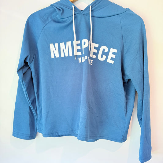 Brand Unknown Size U/Arm 49cm Blue Graphic Hoodie
