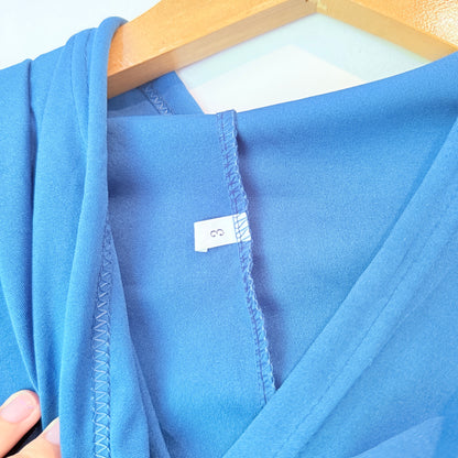 Brand Unknown Size U/Arm 49cm Blue Graphic Hoodie