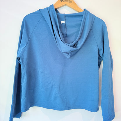 Brand Unknown Size U/Arm 49cm Blue Graphic Hoodie