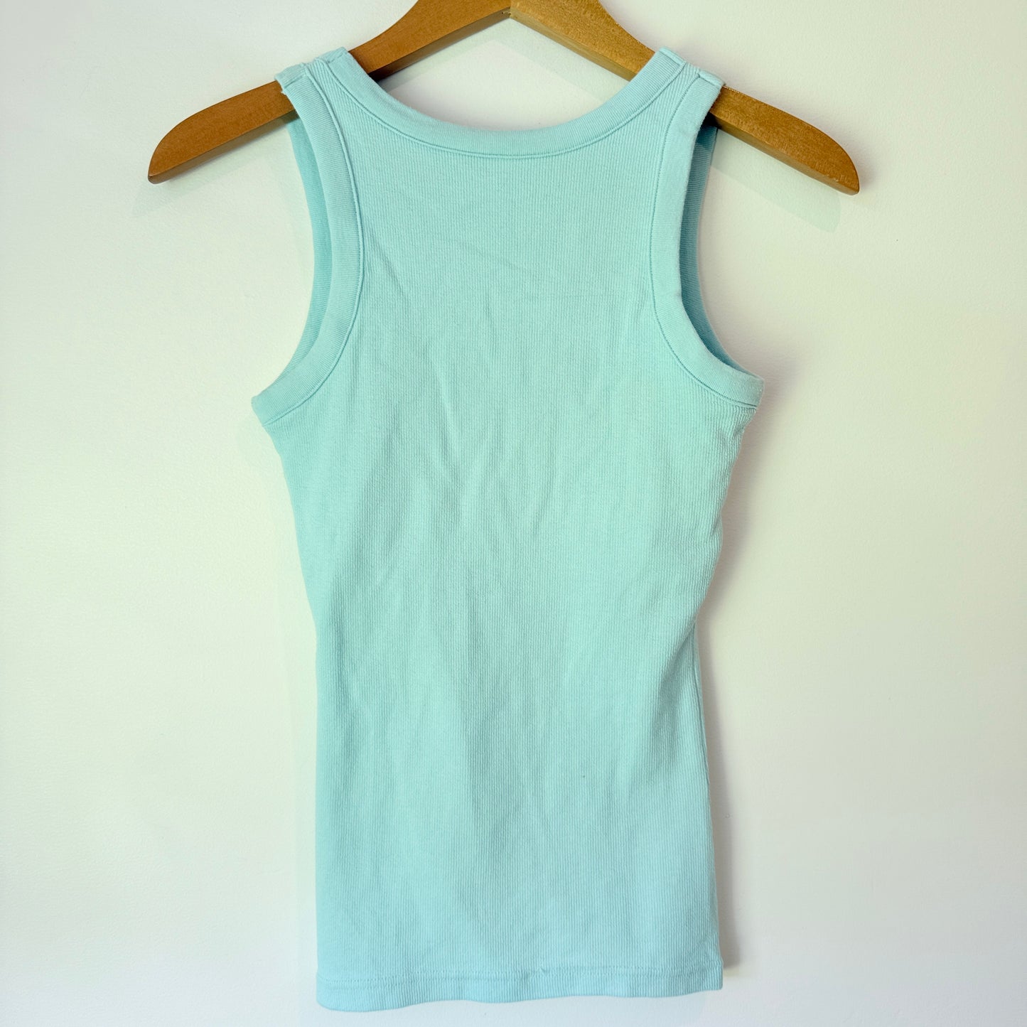 Papinelle Size XS Rib Tank Top Light Aqua