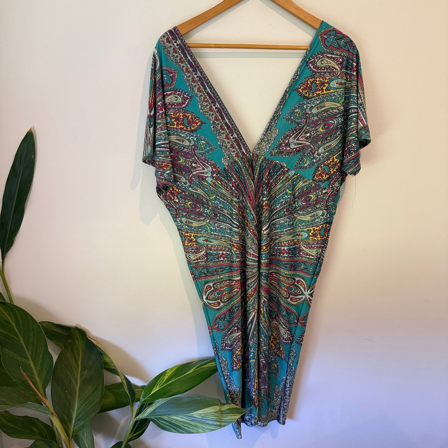 Brand Unknown Size U/Arm to U/Arm 49cm Bohemian-Style Kaftan Dress