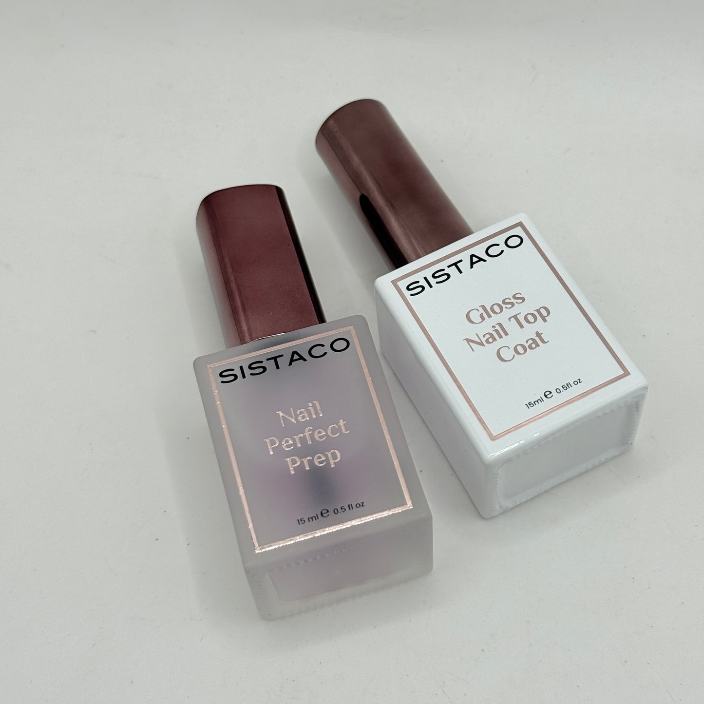 Sistaco Nail Perfect Prep & Gloss Nail Top Coat 15ml Duo