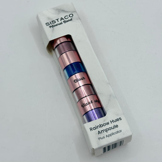 Sistaco Rainbow Hues Ampoule Nail Powder Set with Applicator