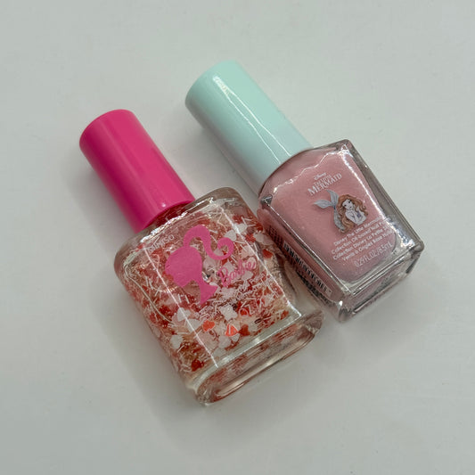 Miniso Nail Polish Duo – Barbie Collection & Disney Little Mermaid