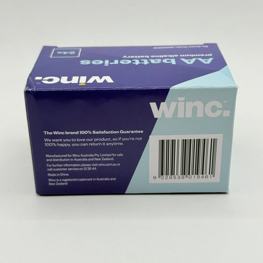 Winc AA Premium Alkaline Batteries – 24 Pack