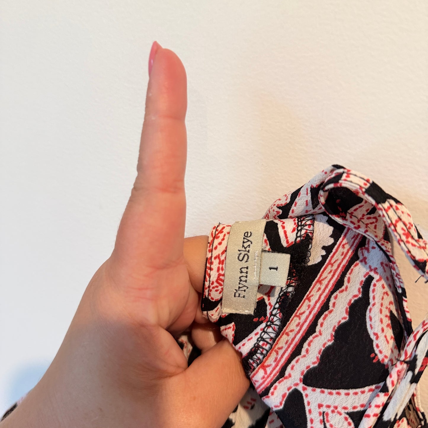 Flynn Skye Size 1 Pink & Black Floral Print Jumpsuit