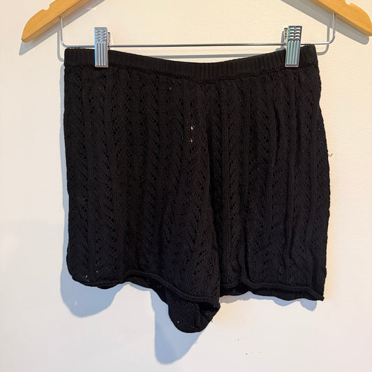 Glassons Size XS Black Crochet/Knit Women's Shorts