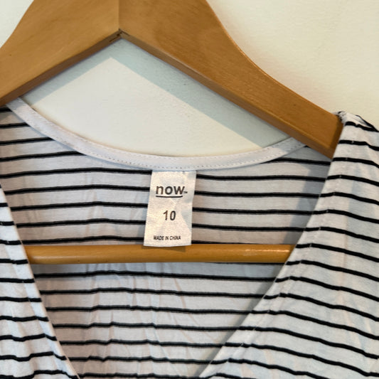 Now Size 10 Striped Sleeveless Tunic