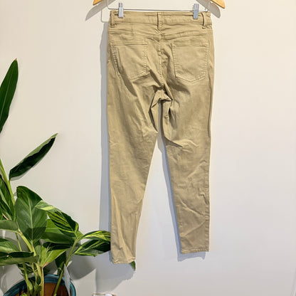 Country Road Panelled Slim Pants Beige - Size 8