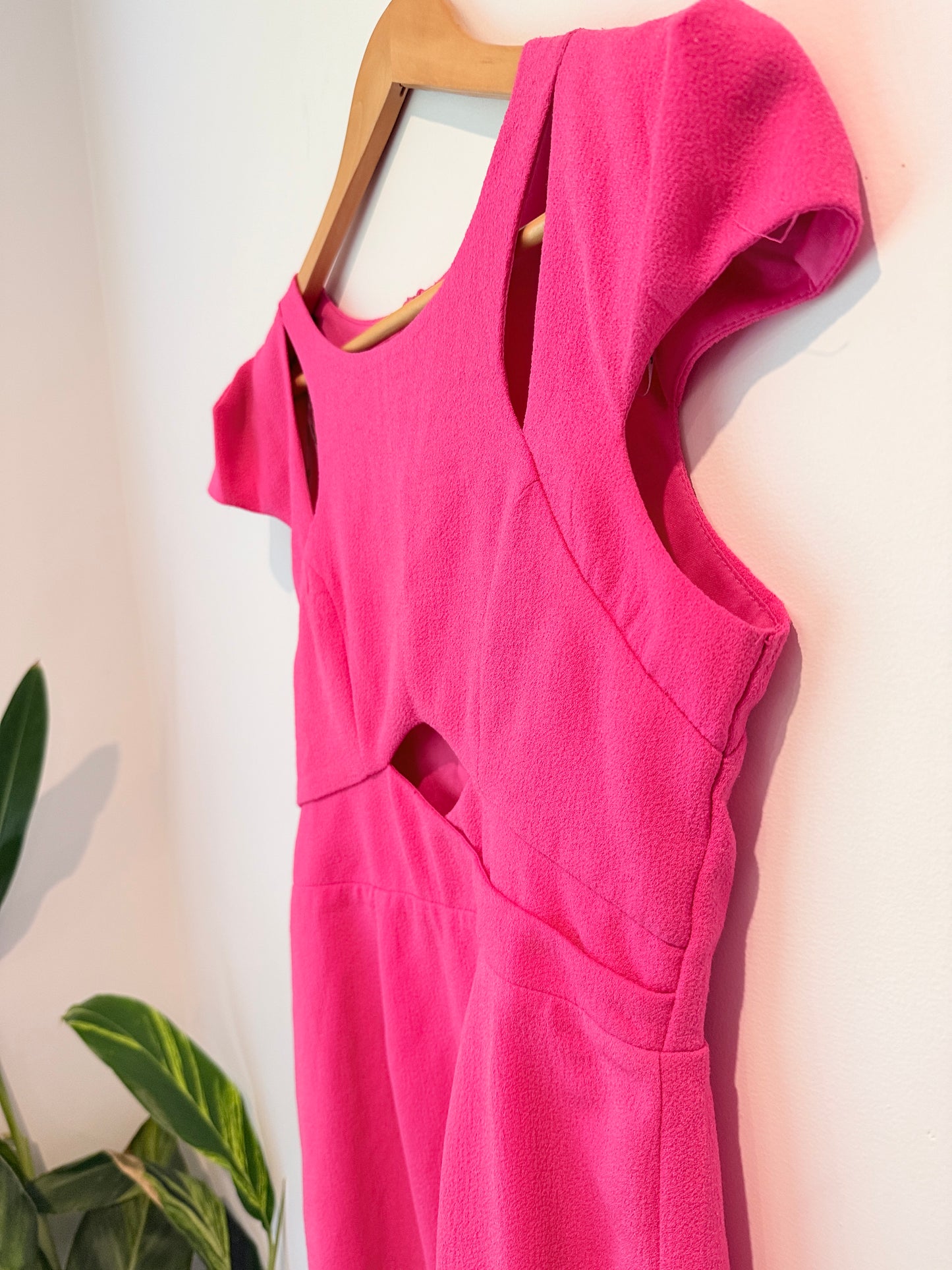 Paper Scissors Pink Cut-Out Bodycon Dress - Size 10