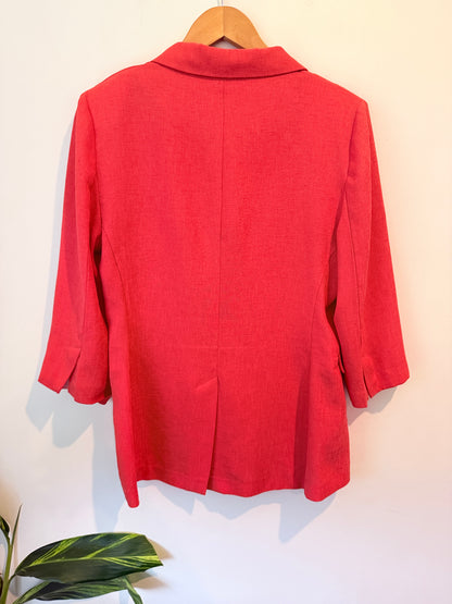 Staxs Linen Blend Blazer - Size 12