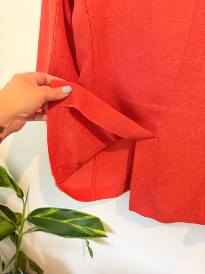 Staxs Linen Blend Blazer - Size 12