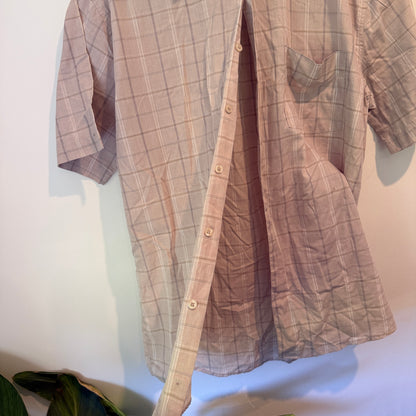 Chisel Size M Short-Sleeve Button-Down Shirt
