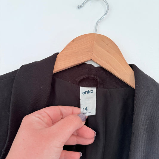 Anko Size 14 Black Blazer