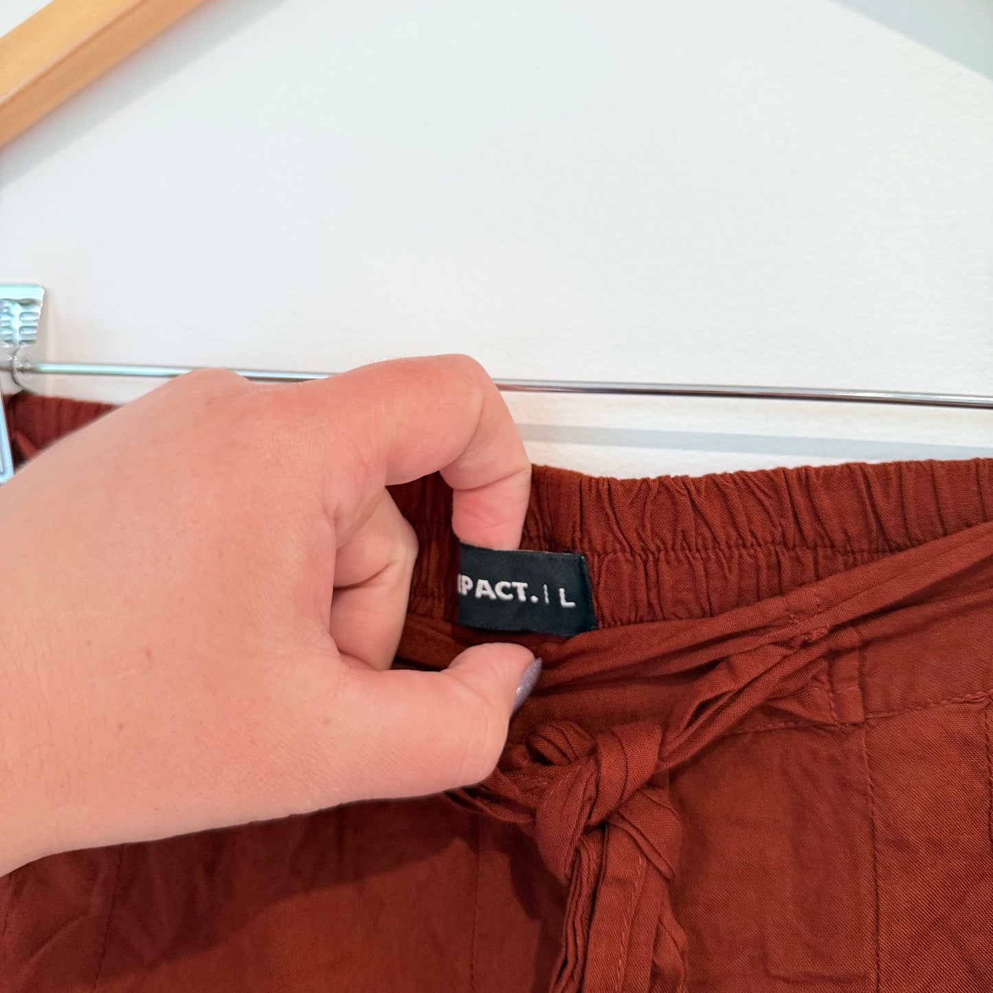 Impact. Size L 100% Viscose Shorts