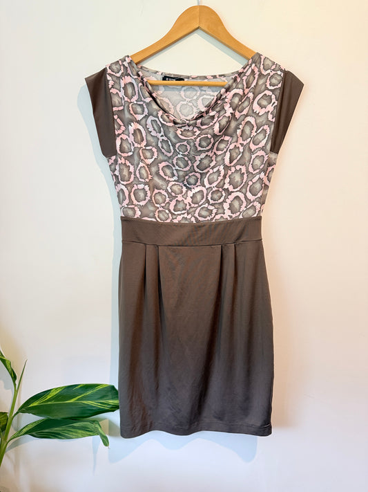 O’STIN Print Cowl Neck Dress – Size XS