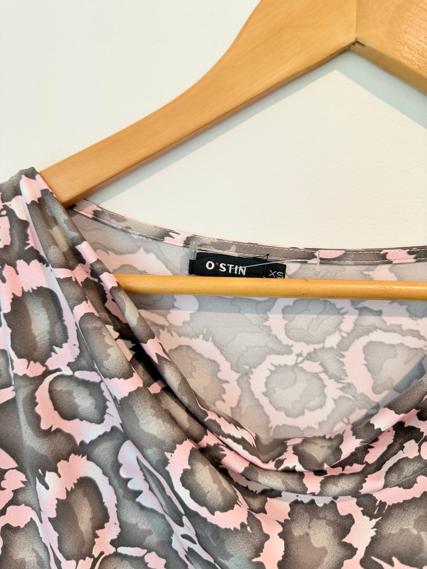 O’STIN Print Cowl Neck Dress – Size XS