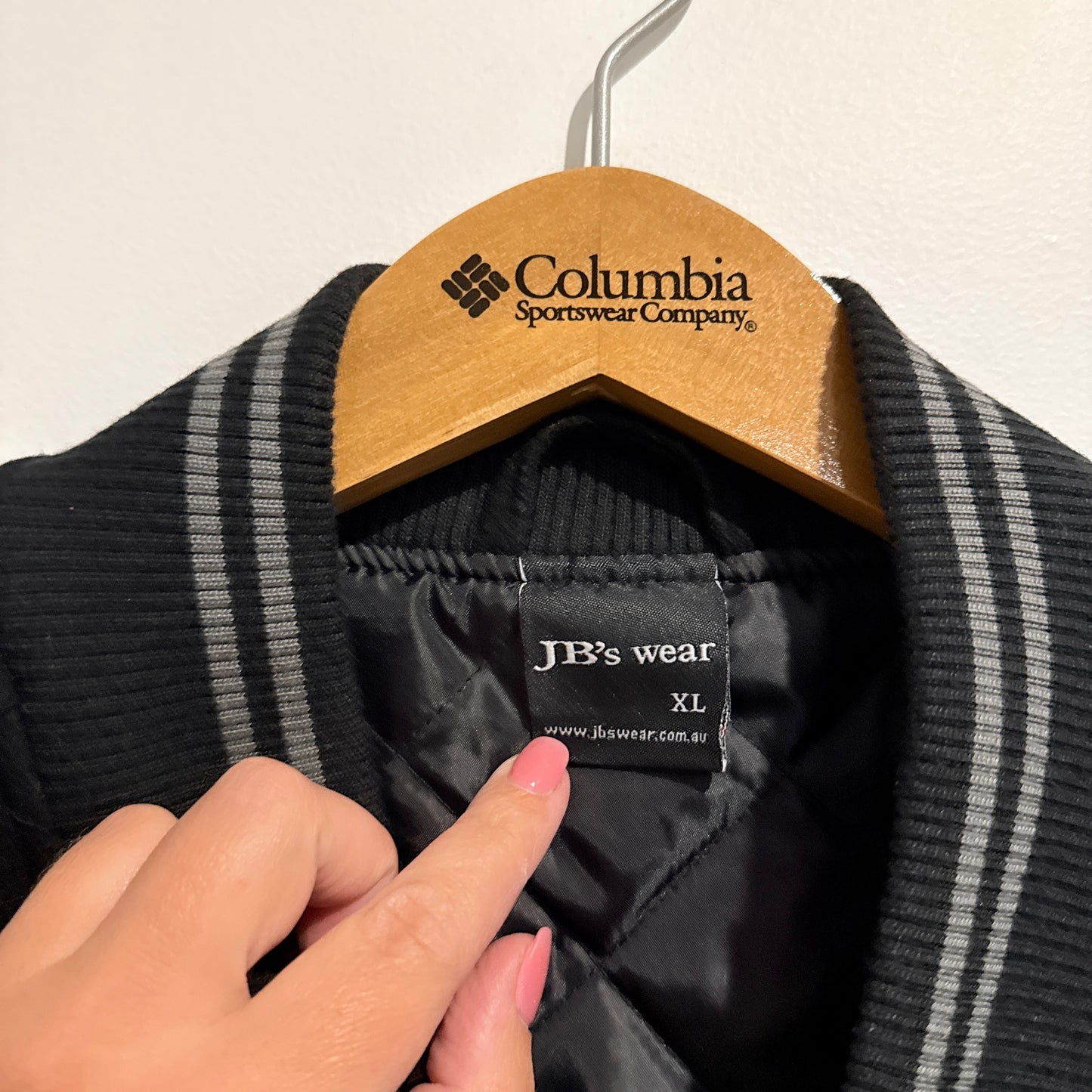 JB's Wear Varsity Jacket Black - Size XL