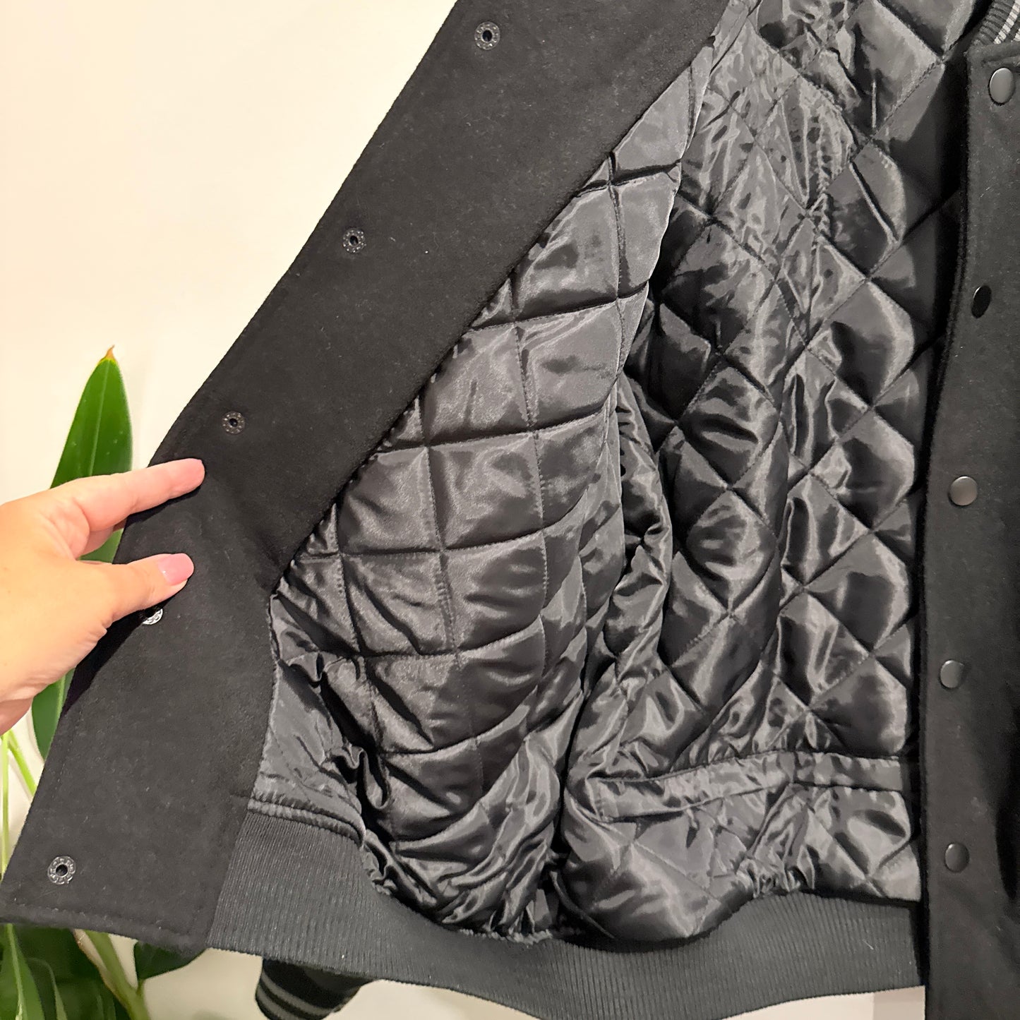 JB's Wear Varsity Jacket Black - Size XL