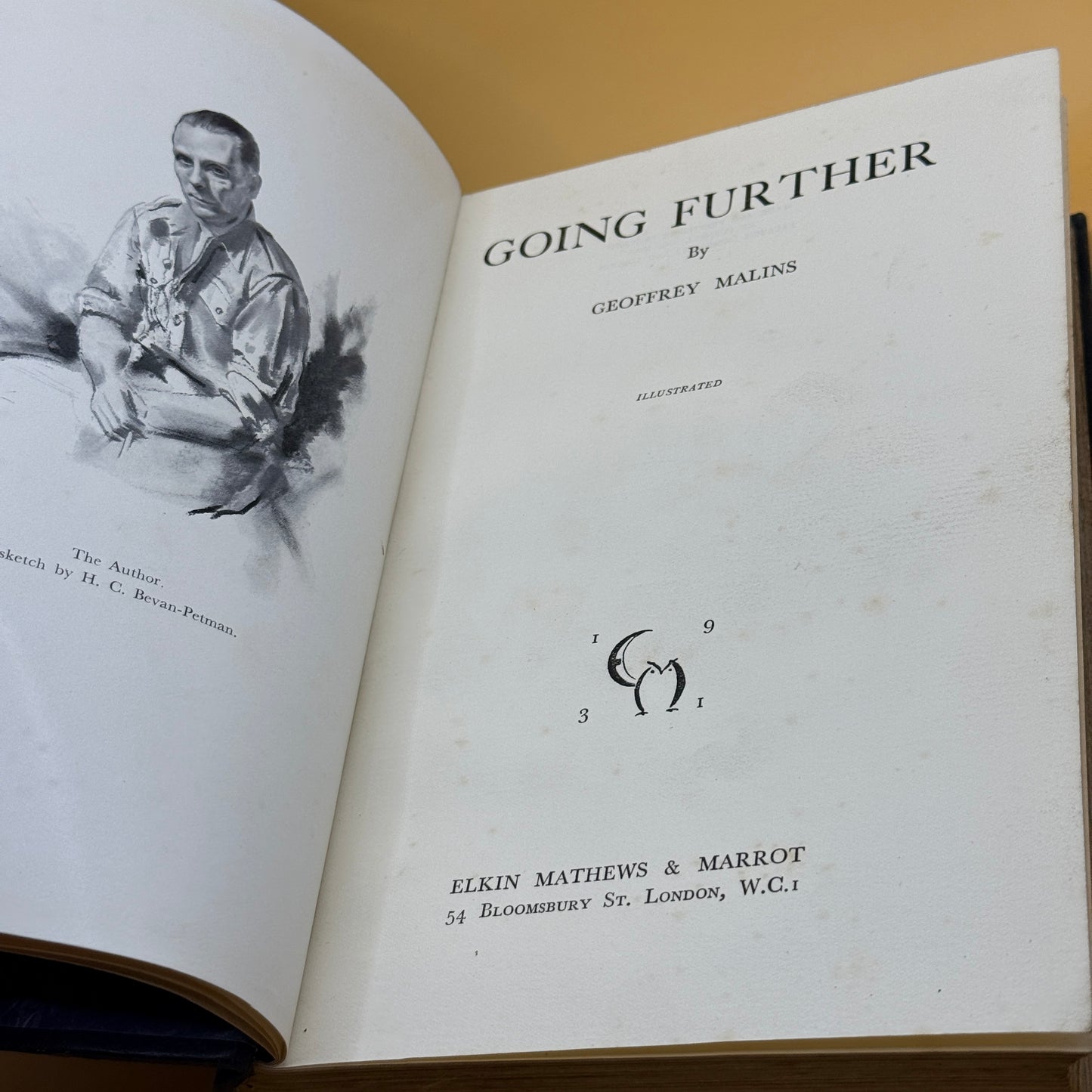 Going Further by George Malins (1931 First Edition)