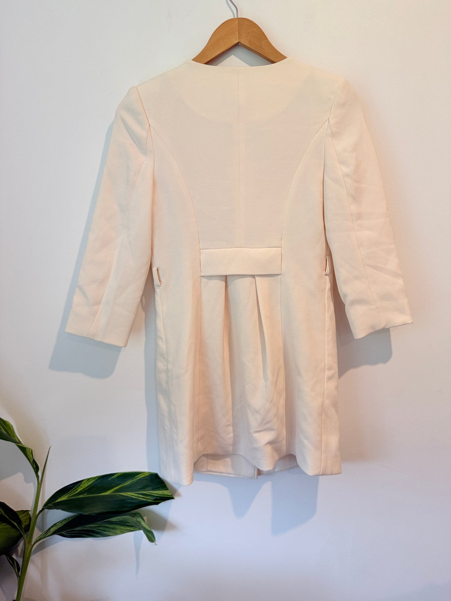 Vero Moda Cream Tailored Coat - Size S