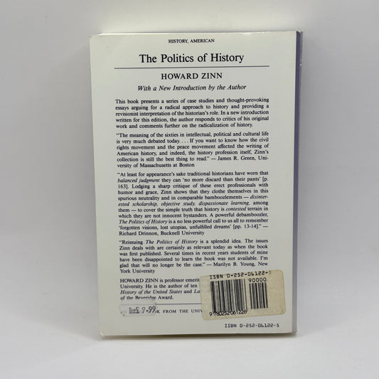 The Politics of History by Howard Zinn