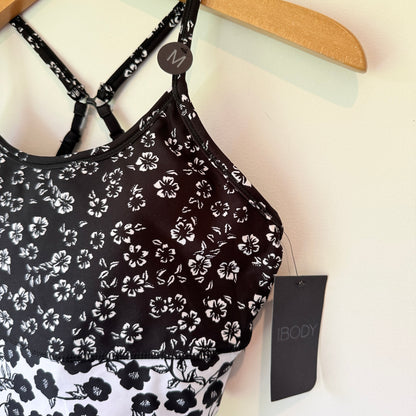 Cotton On Body Longline Studio Crop Tossed Poppy Mono Size M