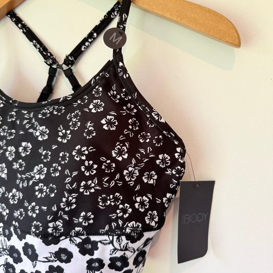 Cotton On Body Longline Studio Crop Tossed Poppy Mono Size M